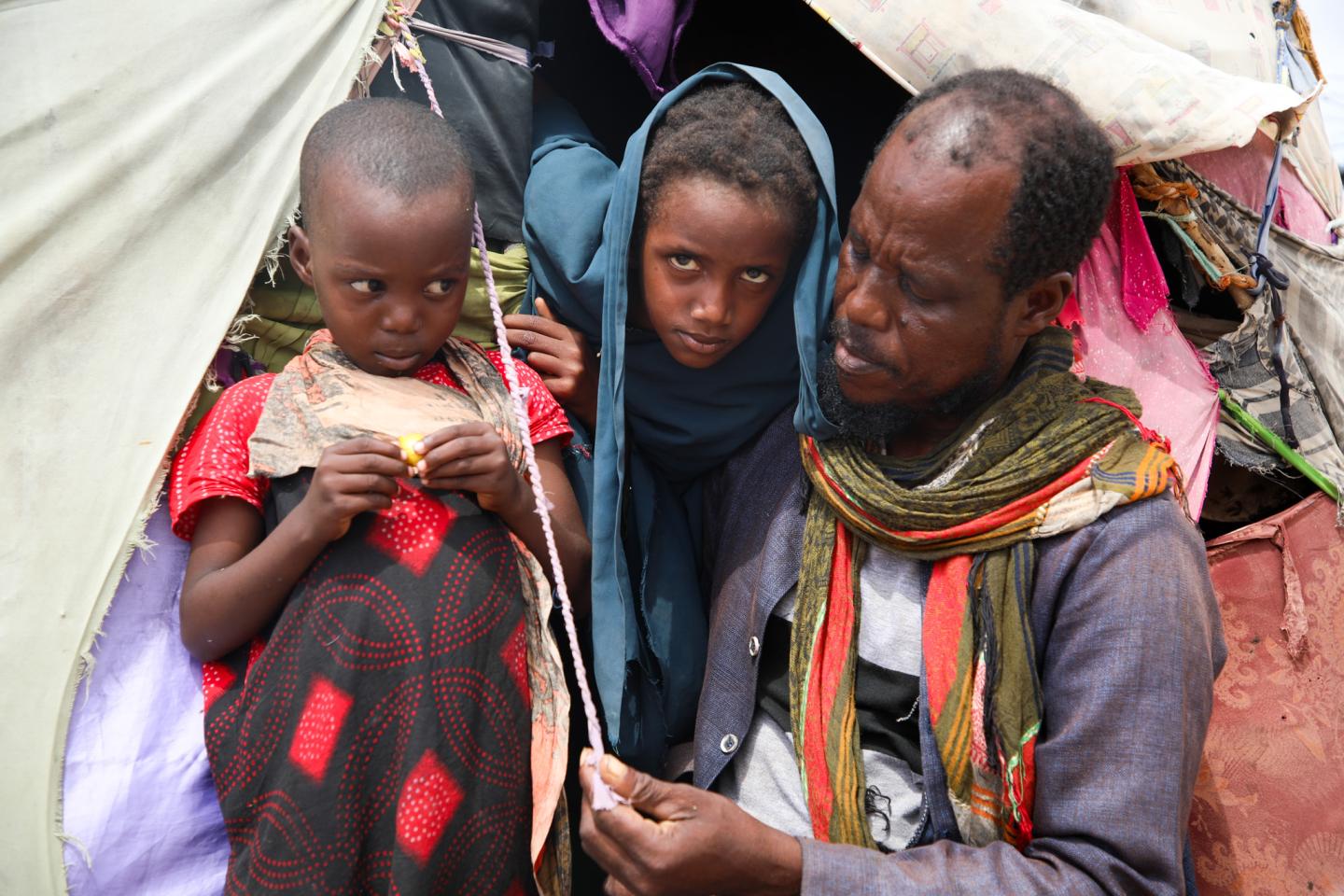 Families have been forced to flee their homes due to the drought
