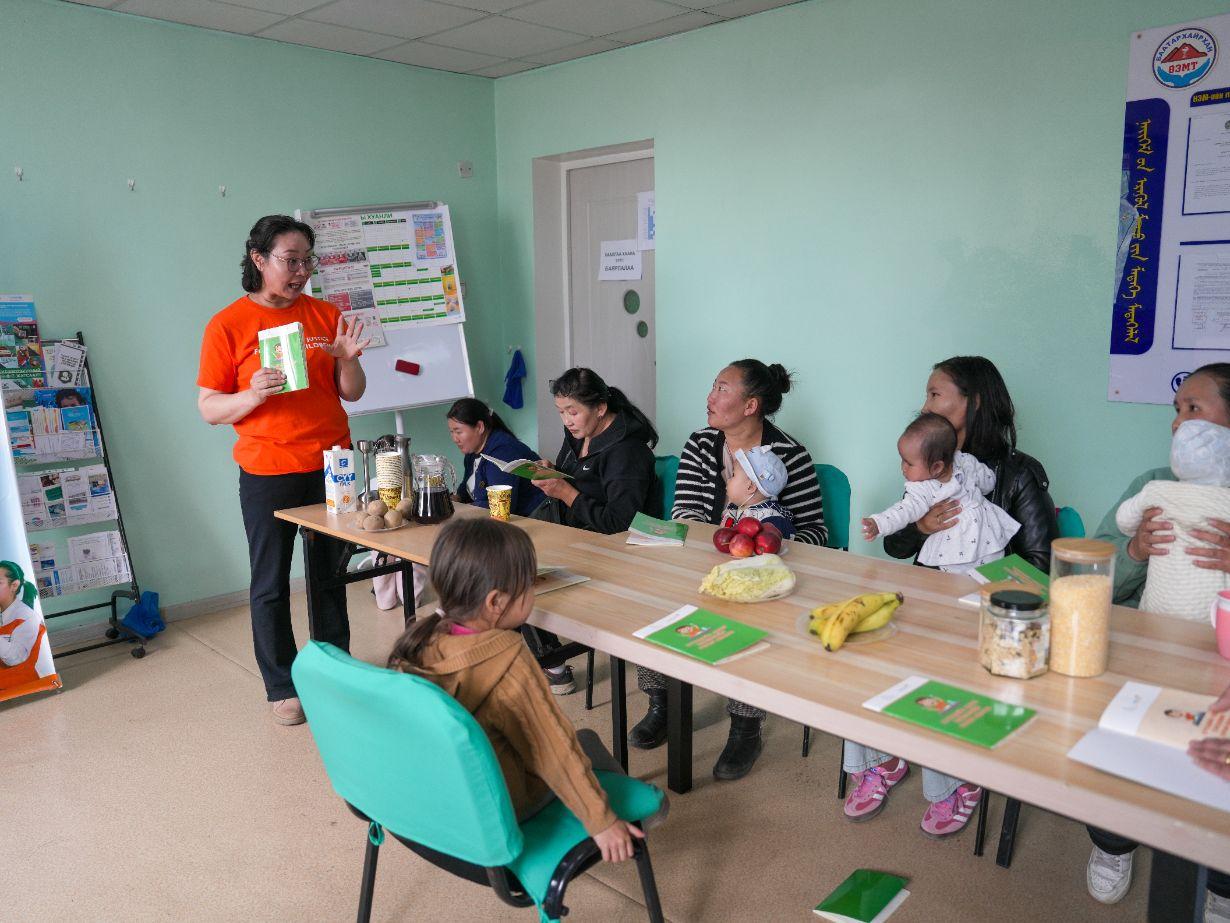 Maternal and child health project in Mongolia nutritious food