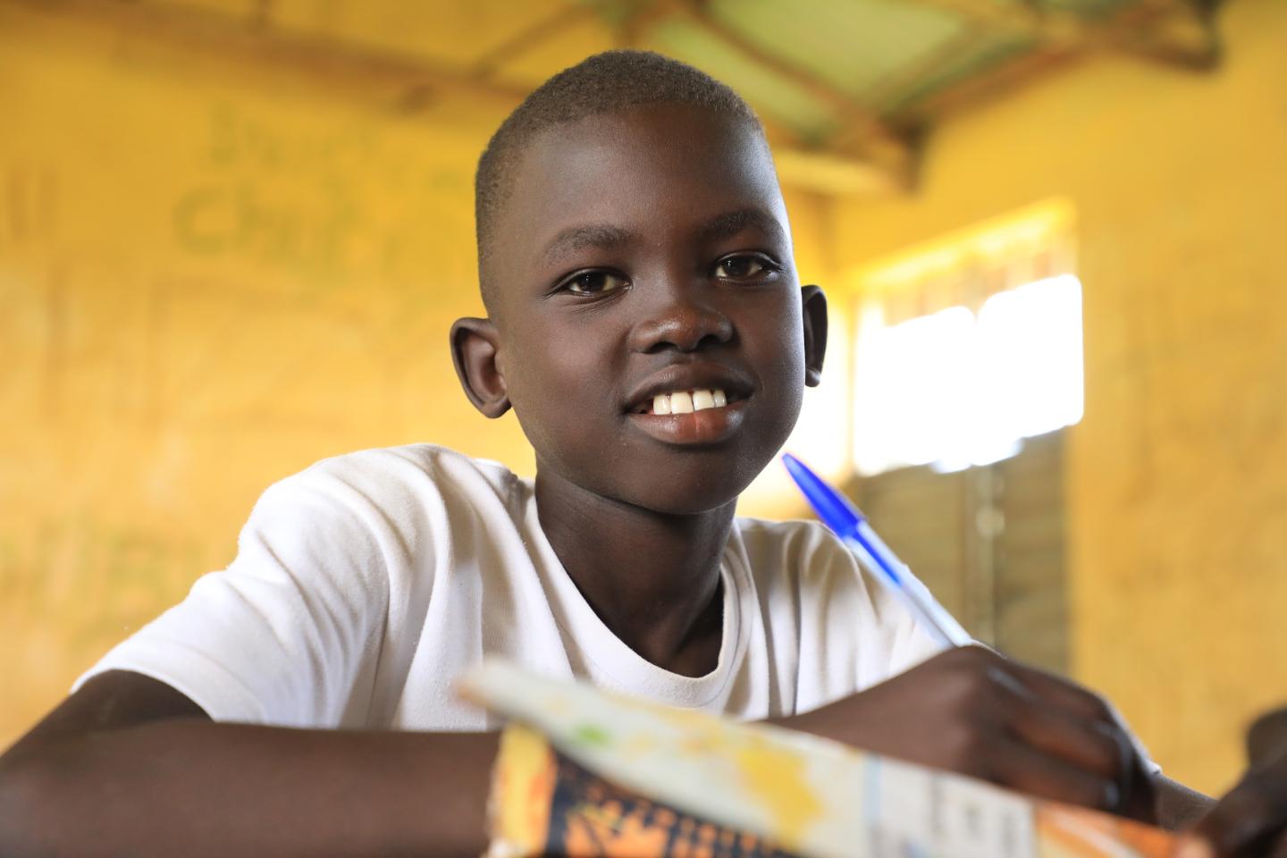 Gatwech at the classroom