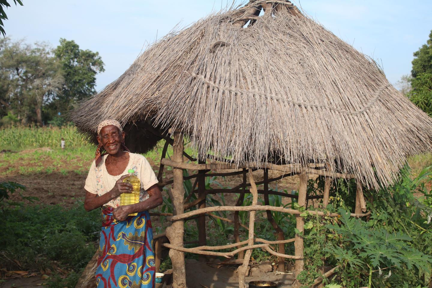 Rosalia happy to receive food assistance 