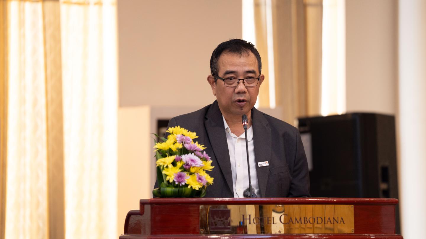 Mr. Chap Vibol, Programme Quality and Development Director of World Vision International in Cambodia.