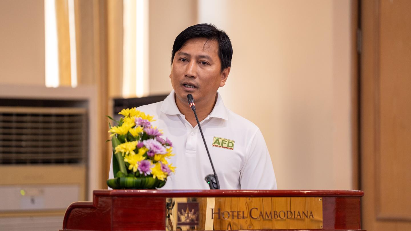 Mr. Som Sopheak, Executive Director of Action for Development Organization (AFD), 