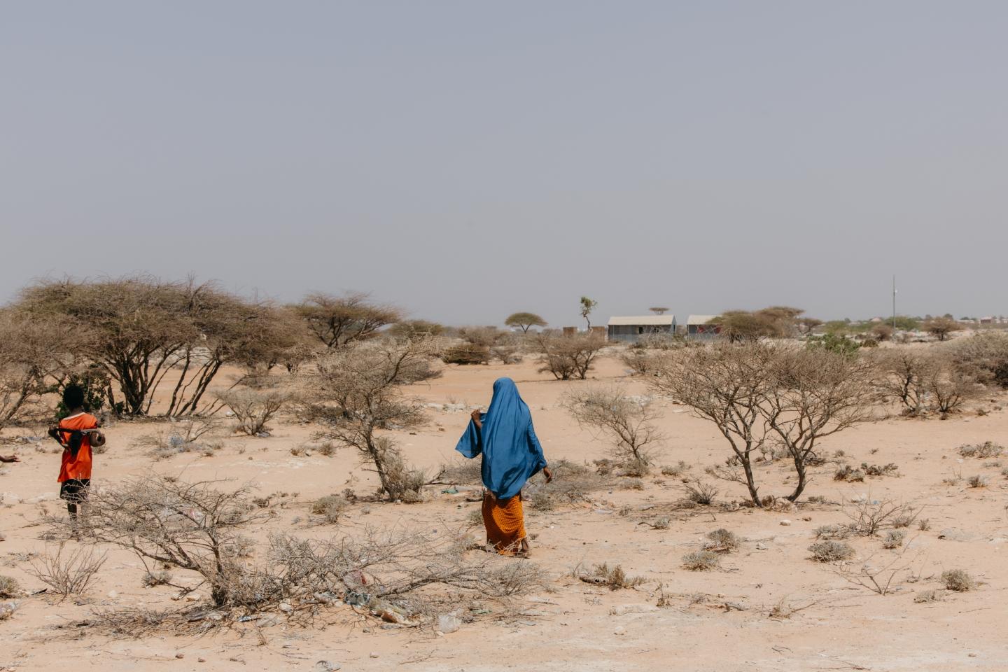 Repeated droughts driven by climate change leave land barren, worsening food insecurity for vulnerable communities / Somalia / 2025.