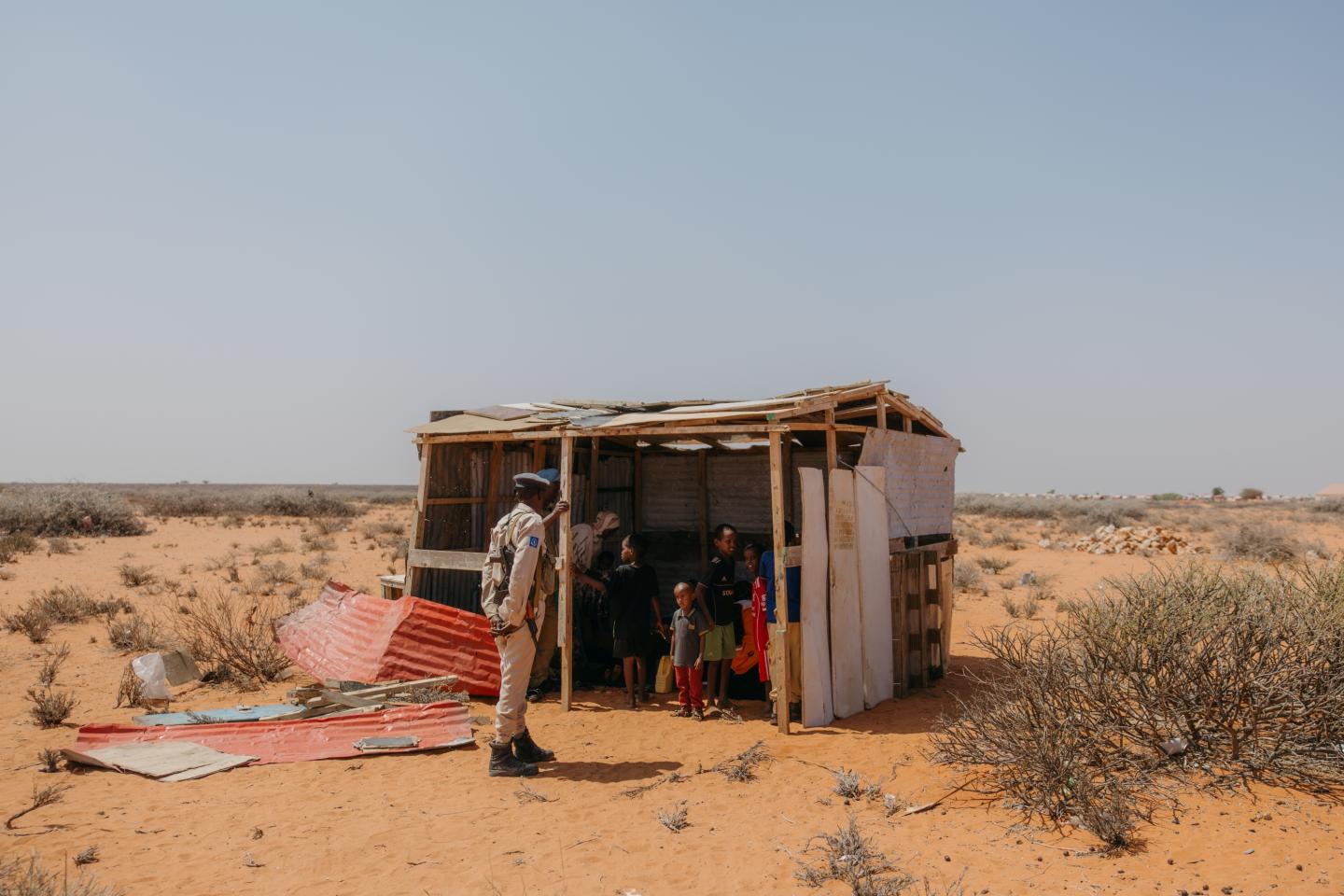 A family in Jeexdin Village rebuilds after losing their livestock