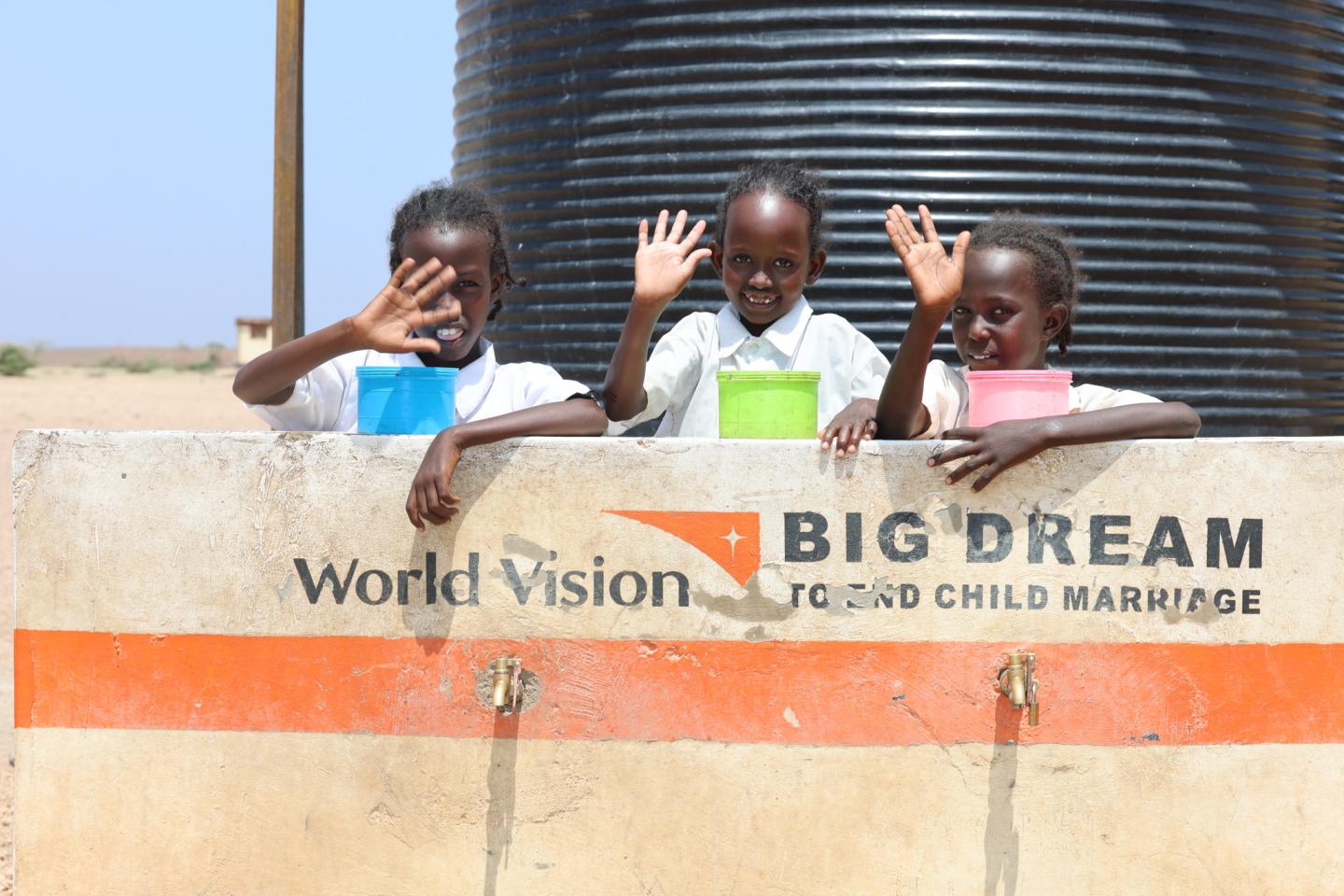 Girls in Barambate are now attending school more consistently as they have clean water in the village and school as well © World Vision Photo/David Nderitu