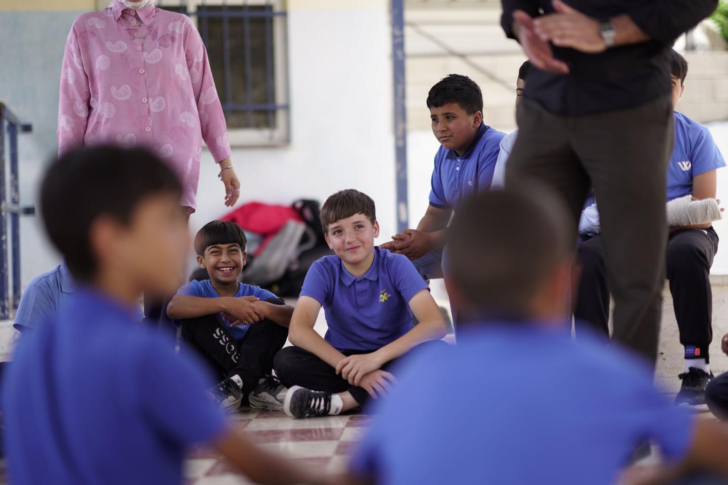 Students during a psychosocial support session