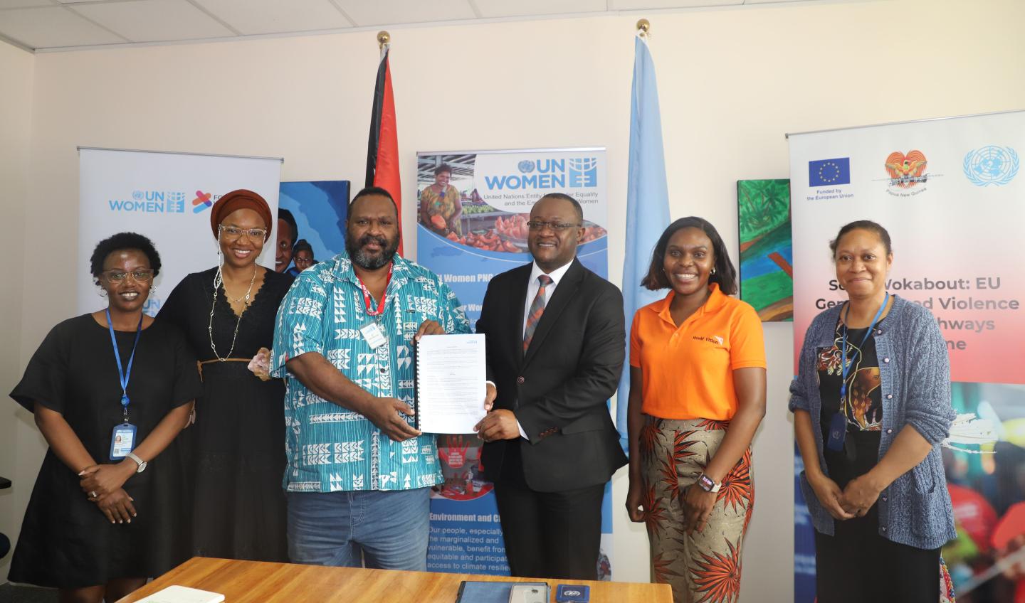 UN women and World Vision partner for GBV prevention 