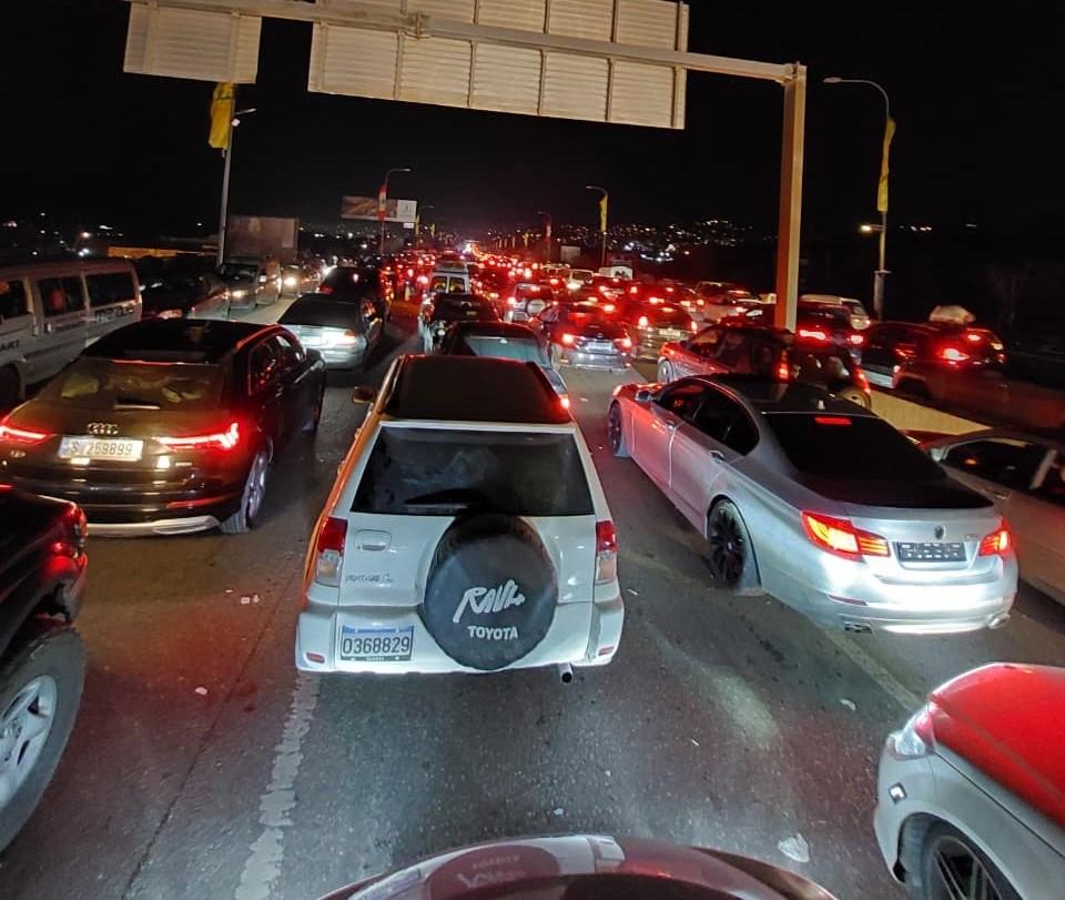Families fleeing their homes in southern Lebanon spent nearly 24 hours trapped in traffic as the escalation intensified and airstrikes continued around them