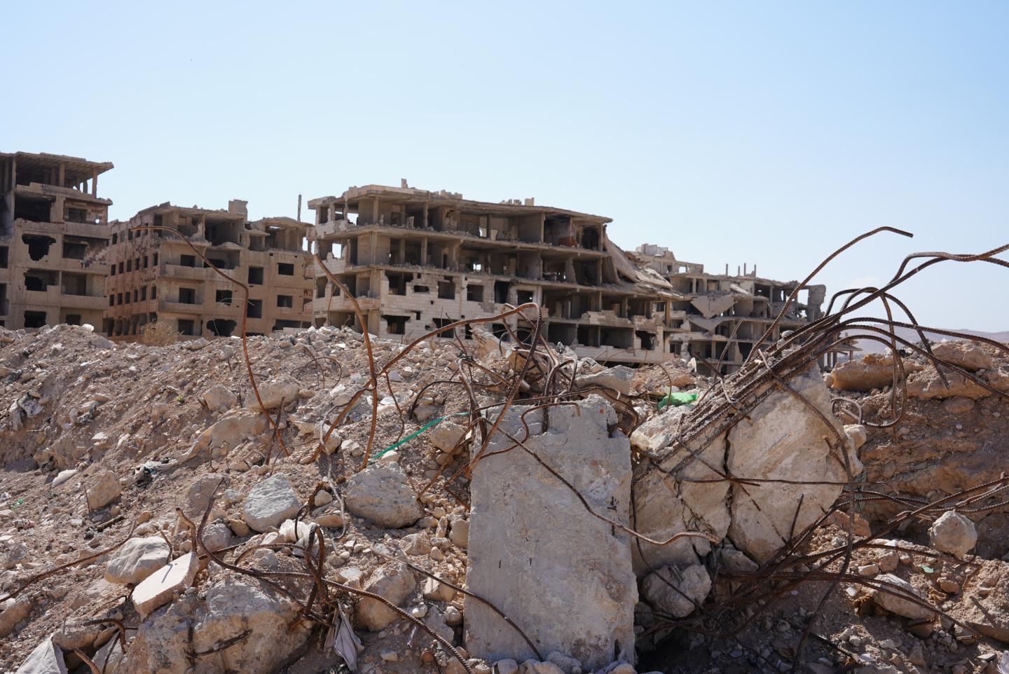      Photo of destruction in Central Syria, Joanna Zreineh, World Vision Syria Response 
