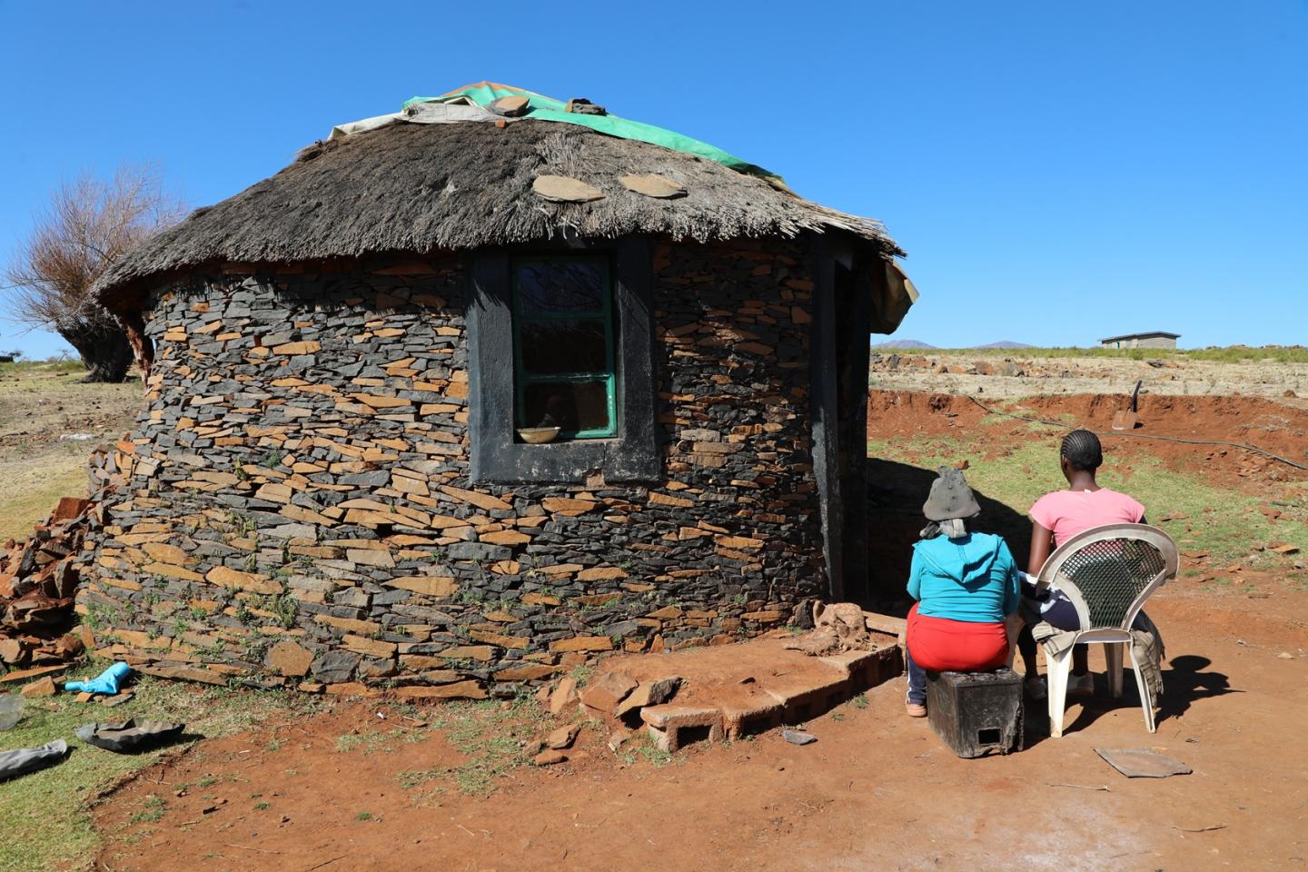 Relebohile and her grandmother