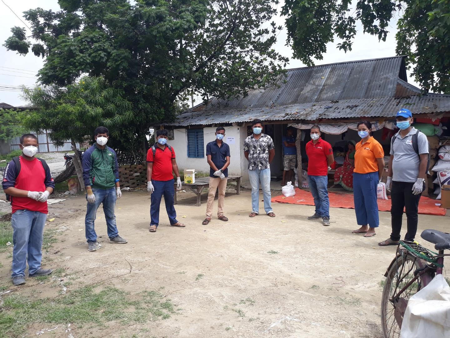 Yogendra giving orientation to NGO staff