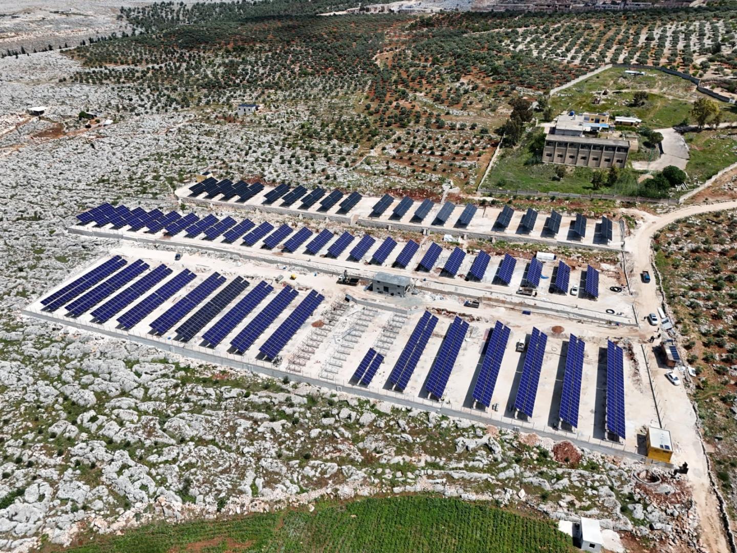 Solar system field in Northwest Syria