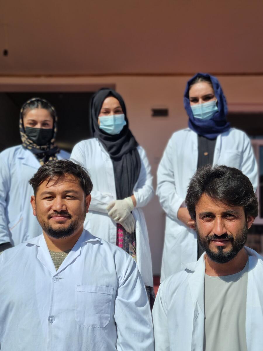 Showing up. Dr Hussain and his colleagues.