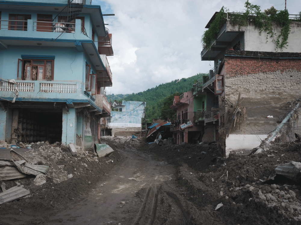 Jiban's road to his home 