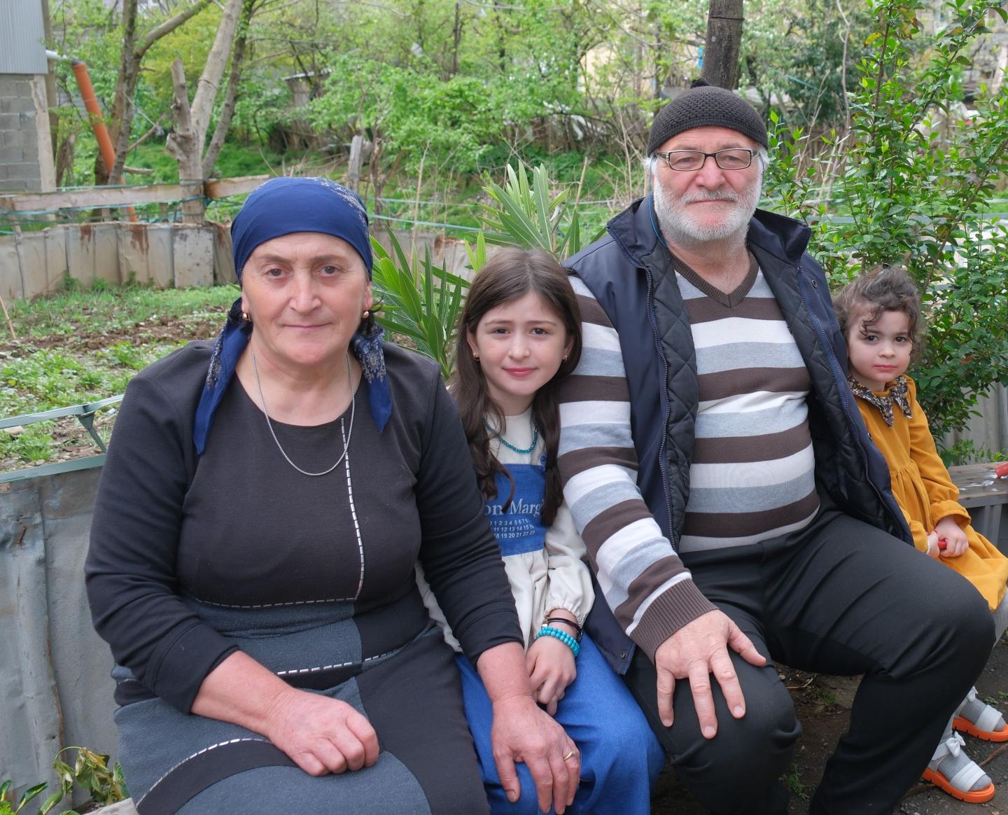 Grandparents with grandchildren 