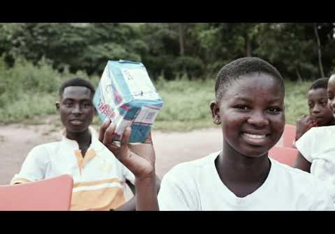 Victory kids club members appreciate World Vision Ghana Board Members