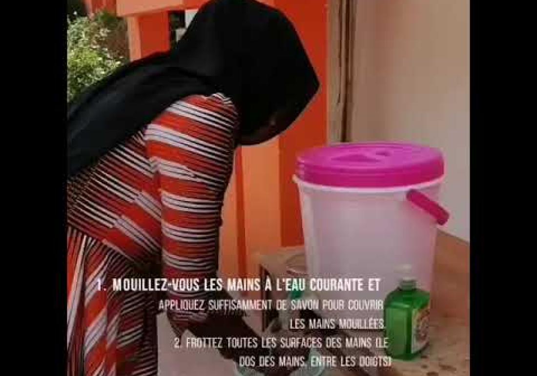 Sensibilisation au COVID-19 en Mauritanie  - Le lavage des mains