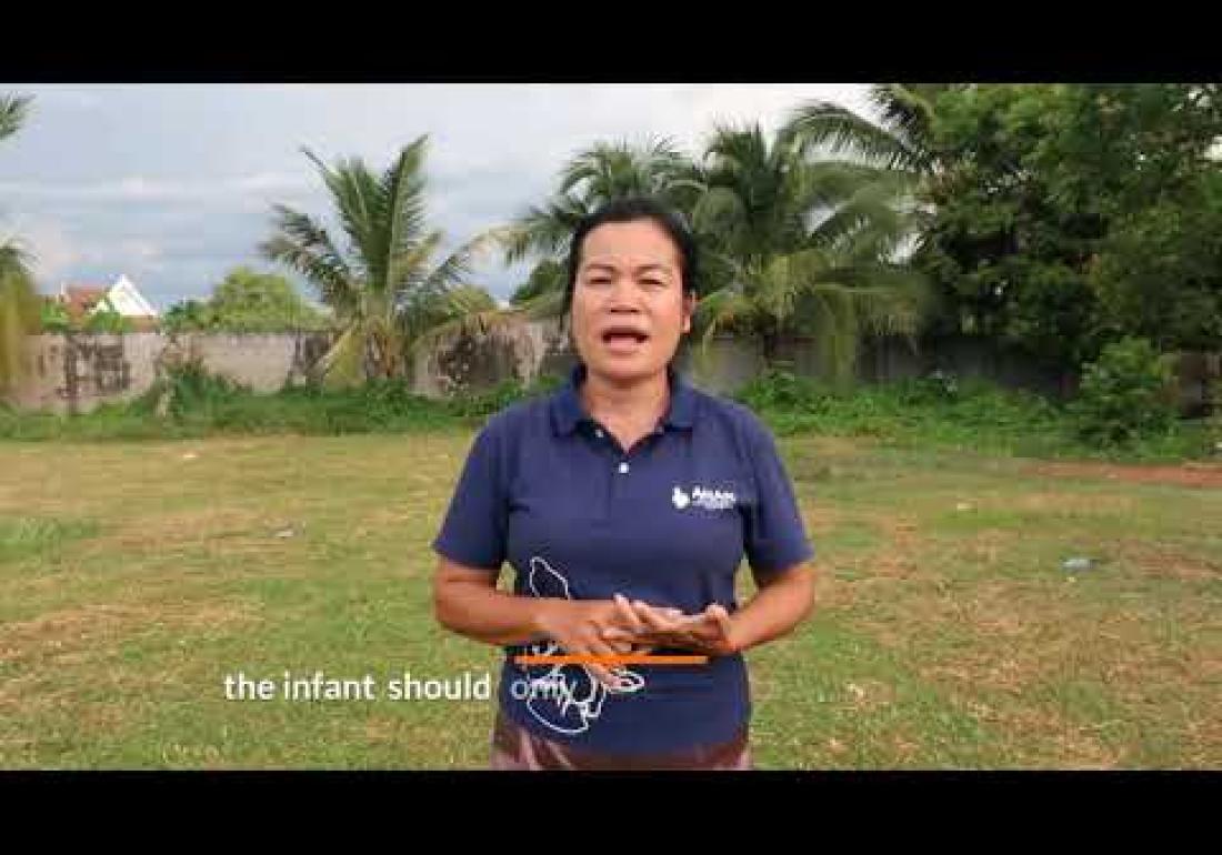 World Vision staff members in Laos have an important message for World Breastfeeding Week