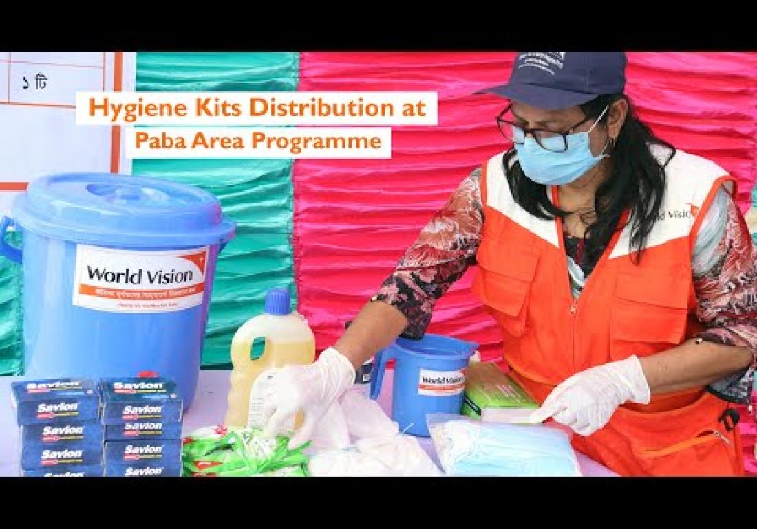World Vision distributes hygiene kits to families in northern Bangladesh