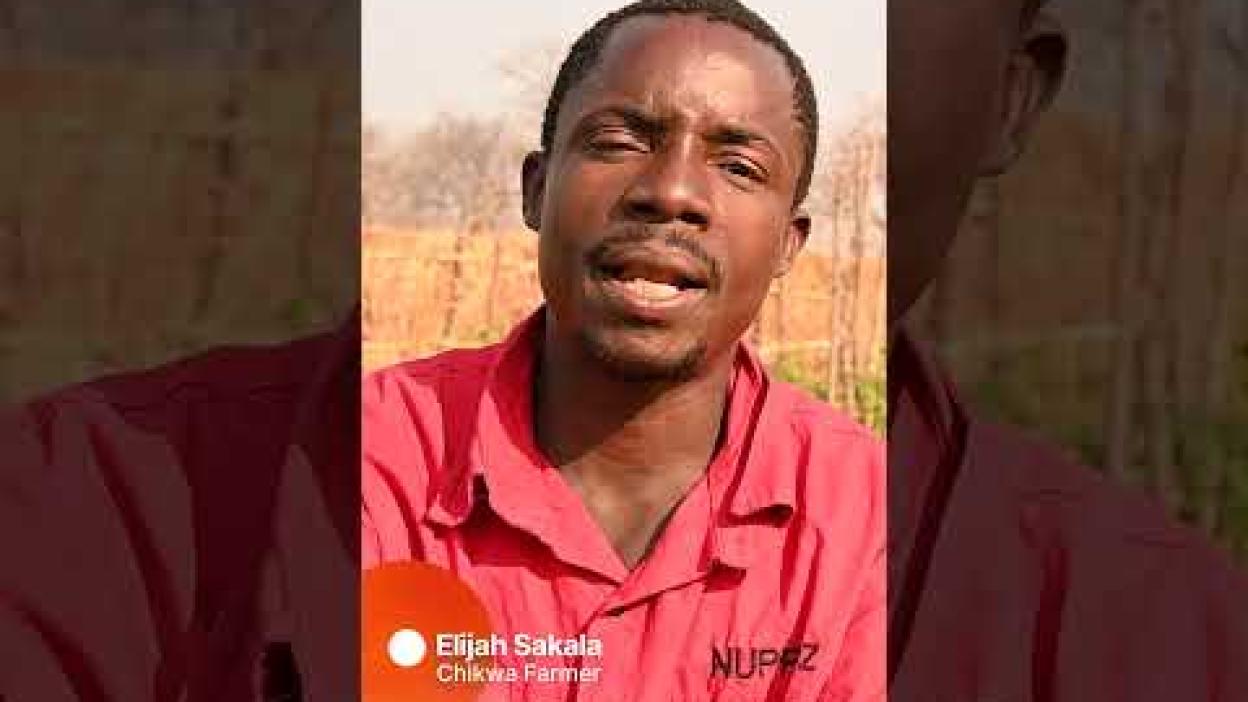 "Water is Capital," says Elijah, a farmer in Chikwa