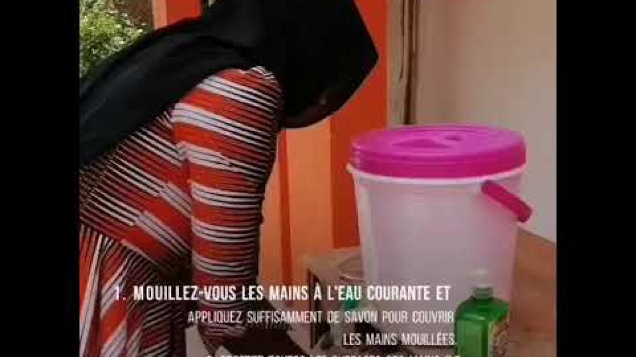 Sensibilisation au COVID-19 en Mauritanie  - Le lavage des mains