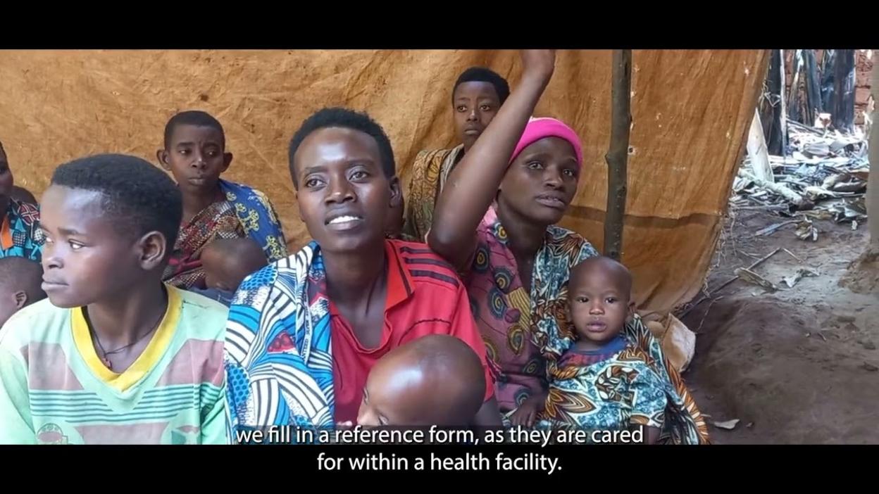 A community health worker at work