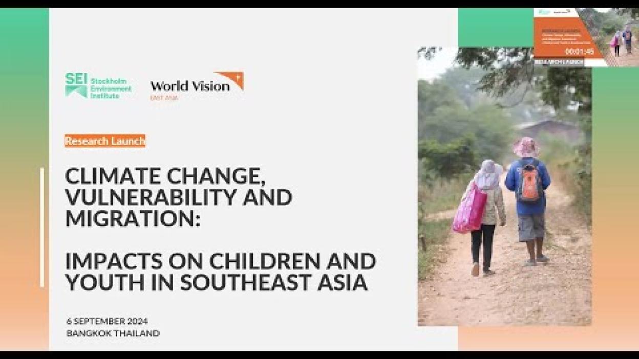 Report Launch | Climate Change-Related Migration in Southeast Asia