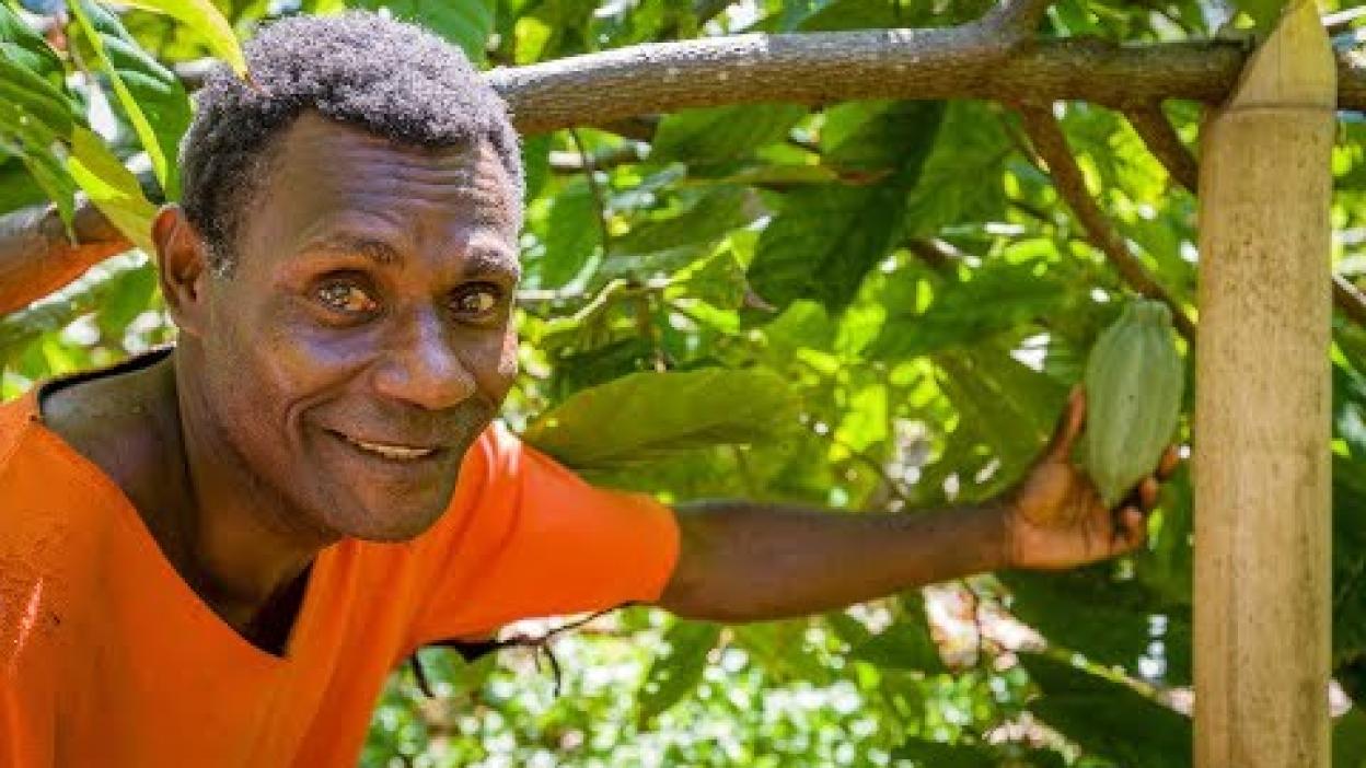 World Vision-trained farmer's cocoa beans voted in top 50 in the world