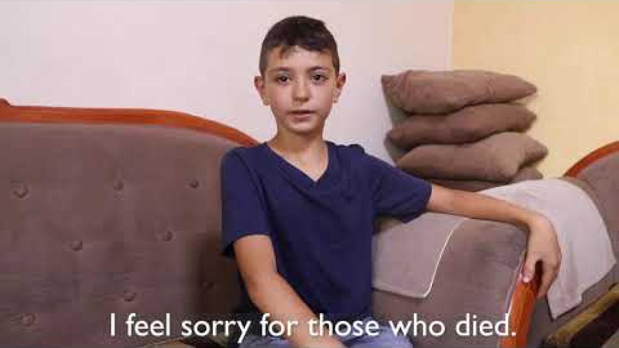 Child survivor of catastrophic explosion in Beirut shares his experience