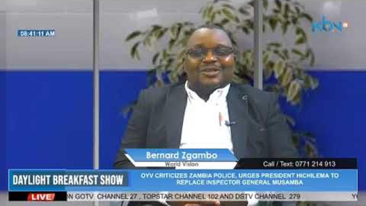 EL NINO DROUGHT RESPONSE UPDATE BY WORLD VISION ZAMBIA HUMANITARIAN EMERGENCY AFFAIRS DIRECTOR