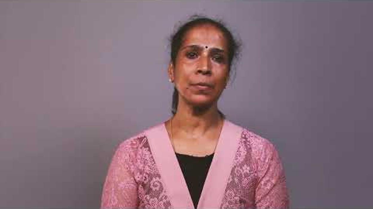 Asuntha Charles, Natl. Director of World Vision Afghanistan, spoke to the 51st Human Rights Council