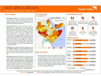 East Africa Children's Crisis - April 2019 Situation Report