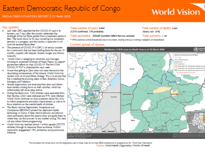WV DRC Ebola Virus Disease Response Sitrep 17