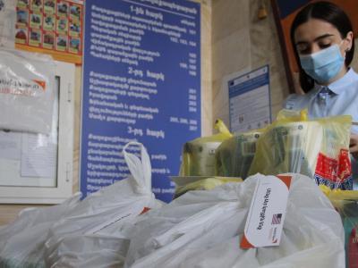 Eight hundred families receive in-kind support from World Vision Armenia