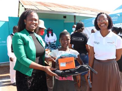 FNB foundation and World Vision Eswatini, 102 vulnerable pupils receive new school shoes