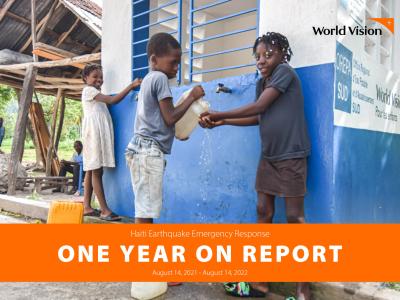 Haiti Earthquake Response One Year Report Cover