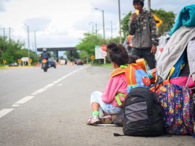 Migrant children travel the highways of the continent