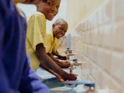 children live a healthy and happy life when they access clean water