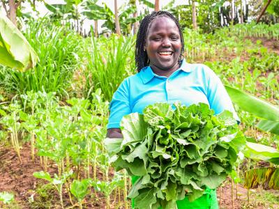 There has been an increase in agricultural productivity as a result of increased soil fertility and reduced soil erosion. ©World Vision Photo/ Hellen Owuor