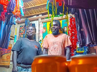 Solar lights helping SME owners operate trade store at night in Okansira Ward in Ioro Number 1 Community Government of Eivo – Torau Constituency in Central Bougainville 