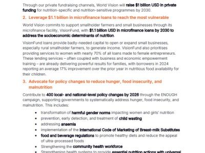 WV Nutrition for Growth Commitments 2025