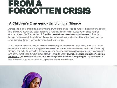 CRISIS WITHOUT BORDERS: VOICES FROM A FORGOTTEN CRISIS