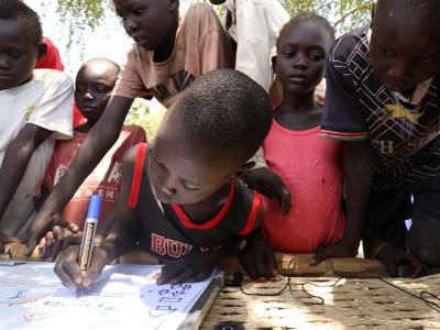South Sudanese child 