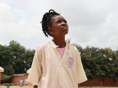 Sofia looks to a hopeful future for herself and her classmates
