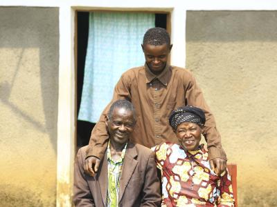 Nyandwi, his wife and son