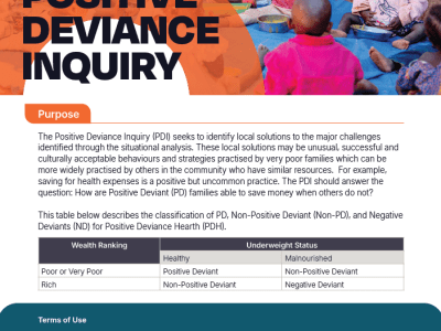 Positive Deviance Inquiry