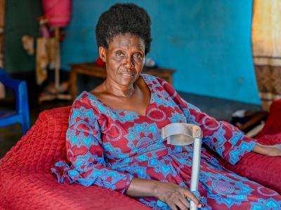 Myriam Nongo at her home place