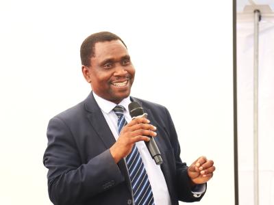Mr. Nkabinde speaking at the World Refugee Commemoration