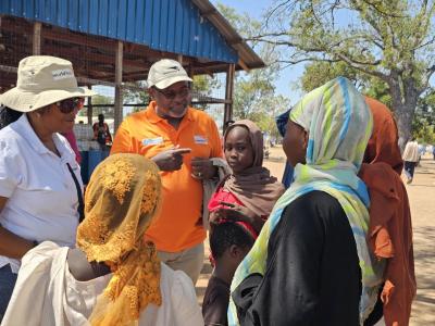 Dr Mesfin at Wedweil Refugee Settlement in Aweil