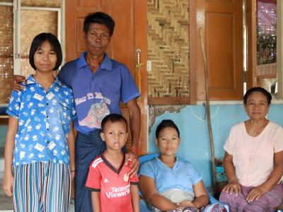 Aung and his family